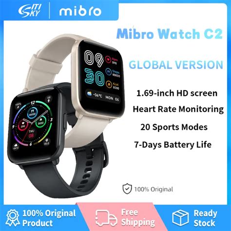 Mibro C Smartwatch Global Version Inch Hd Screen Sports Monitor