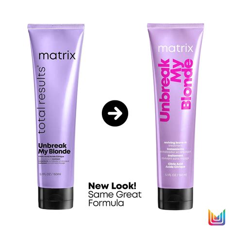 Matrix Unbreak My Blonde Tratamiento Sin Enjuague Revive Y A Ade Suavidad Y Brillo Para Cabello