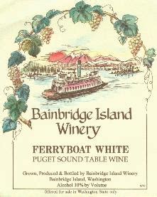 Bainbridge Island Winery - Ferryboat White label -- MikeL's Guide to WA ...