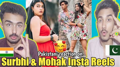 Pakistani React On Surbhi Rathore And Mohak Narang Latest Reels Videos