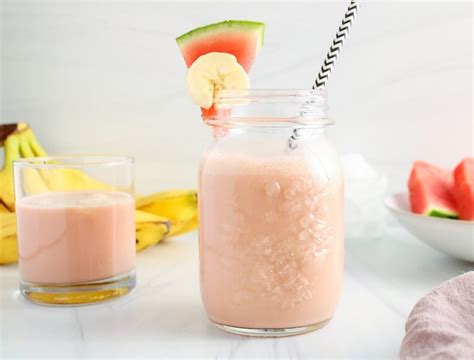 Watermelon Banana Smoothie - Plant Based Jess