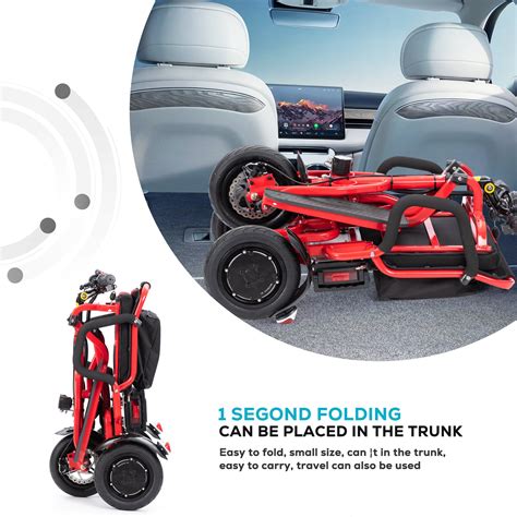 Alton Cougar Folding Electric Mobility Scooter 3 Wheel Lightweight P