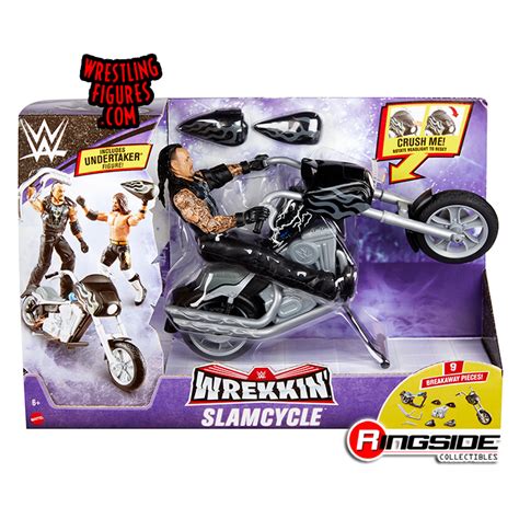 Undertaker Wwe Wrekkin Slamcycle And Figure By Mattel