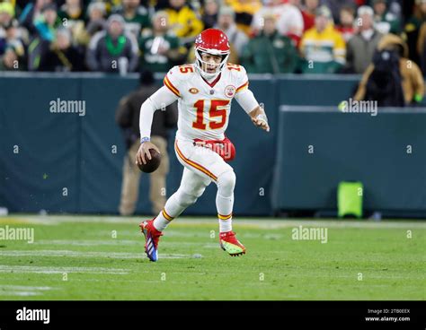 Kansas City Chiefs Patrick Mahomes Runs The Ball During An Nfl