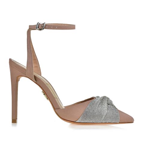 UZA Shoes Chanel Salto Alto Silk Nude Coleção Outono inverno