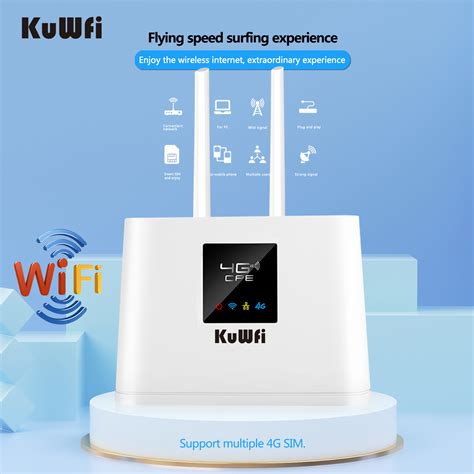 Kuwfi Indoor G Wifi Router Mbps G Sim Unlocked With Pcs External