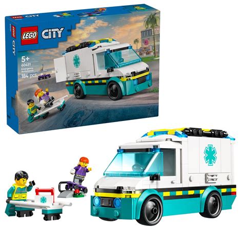 Lego Lego City 60451 Emergency Ambulance Toy Vehicle Set City