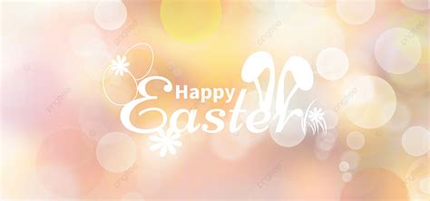 Easter Bokeh Light Spot Background Yellow Easter Light Spot Light