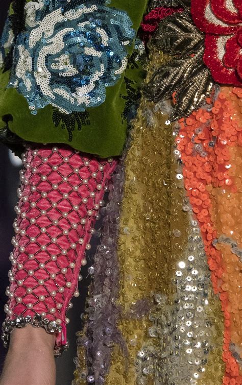 Gucci FW 2017 Haute Couture Embroidery Couture Embroidery Bead Work