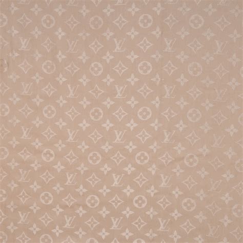 LOUIS VUITTON Wool Silk Monogram Shawl Nude FASHIONPHILE