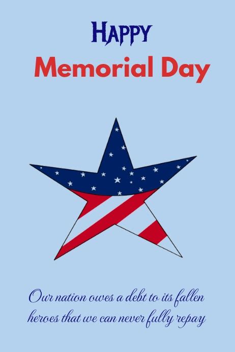 Memorial Day Template Postermywall