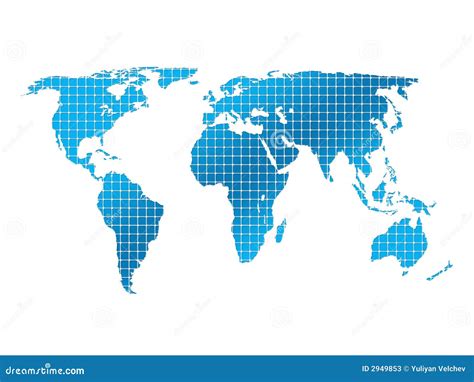 Square World Map Elamp