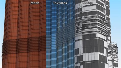 Burj Khalifa 3d Model 99 Ma C4d Max Obj 3ds Free3d