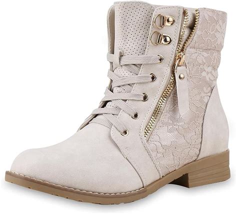 Scarpe Vita Damen Schn Rstiefeletten Mit Blockabsatz Spitze Zipper