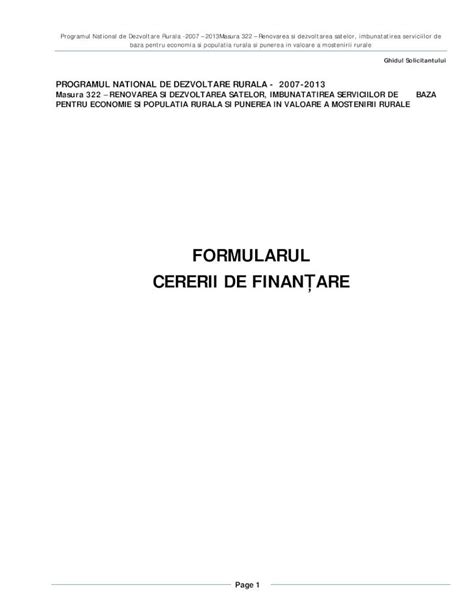 Pdf Cerere De Finantare Buna Dokumen Tips