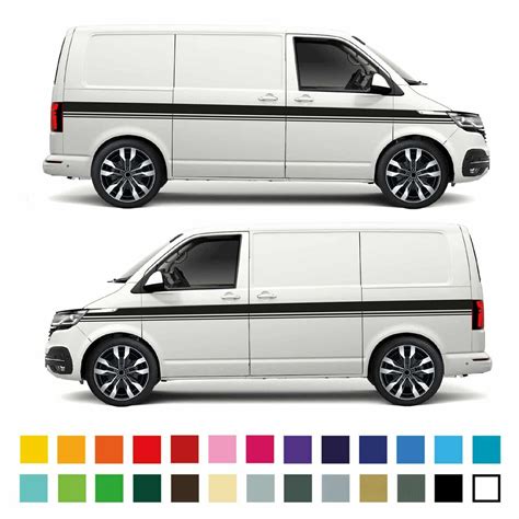 volkswagen vw transporter    camper van side stripes graphics decals