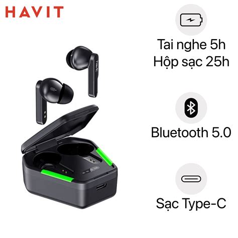 So S Nh Tai Nghe Bluetooth True Wireless Havit Gaming Tw V Tai Nghe