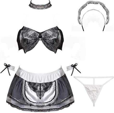 Amazon Sexy Lingerie Maid Uniform Seduction Babydolls Women Sexy Maid Cosplay Erotic