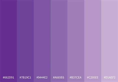 Purple Gradient Color Palette 34400593 Vector Art at Vecteezy