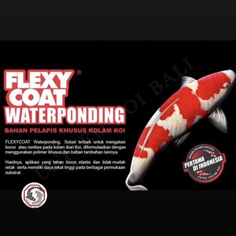 Jual FLEXY COAT WATERPONDING 2 5 KG CAT PELAPIS KOLAM KOI Black