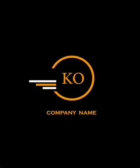 Le Logo De La Lettre Ko Est Unique Attrayant Créatif Moderne