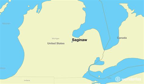 Where Is Saginaw Mi Saginaw Michigan Map