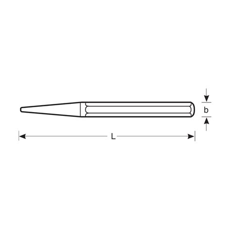 Wybijak z rękojeścią Ø 4 x 150 mm 3644 150 BAHCO