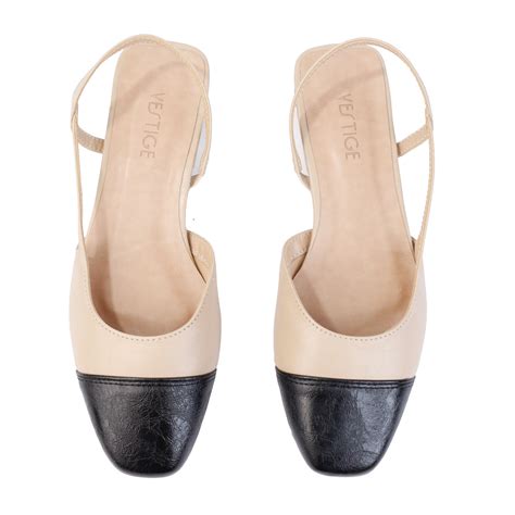 Sapatilha Vestige Slingback Nude Biqueira