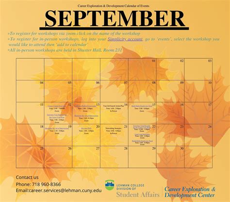 Calendars For Fall Semester On Behance