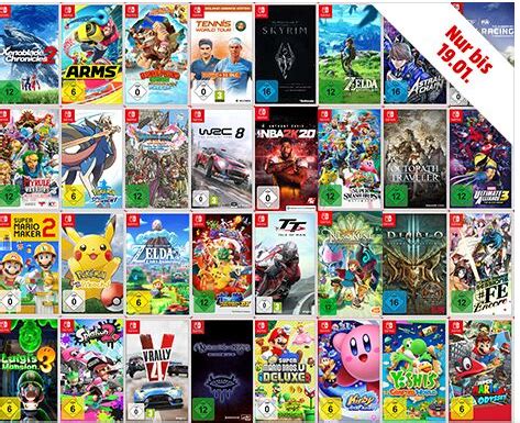 3 Nintendo Switch Spiele für 111 zzgl VSK 50 Games zur Auswahl