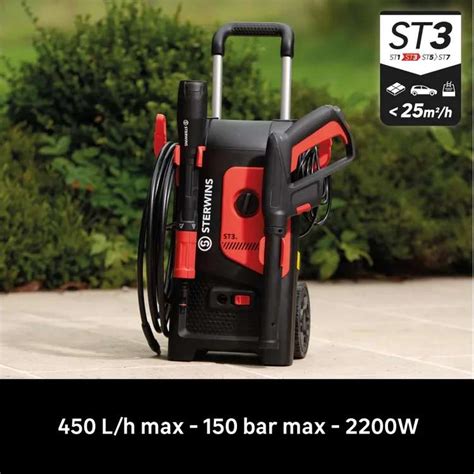 STERWINS St3 Nettoyeur Haute Pression Électrique, 150 bar à 109€ chez ...