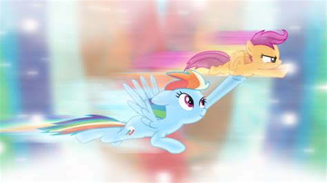 1096592 Safe Artistmasterrottweiler Artistsailortrekkie92 Rainbow Dash Scootaloo