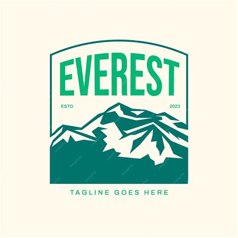 Diseño De Logo De Everest Dibujado A Mano Vector Gratis