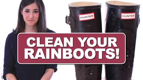 how to clean rubber rain boots