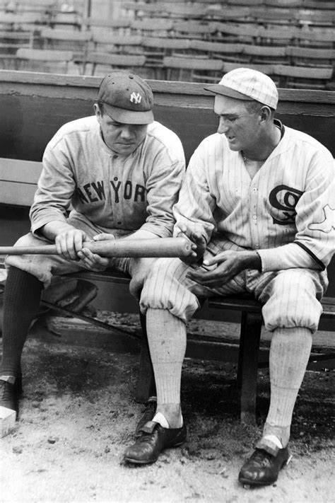 X Gallery Poster Babe Ruth And Shoeless Joe Jackson Looking At One