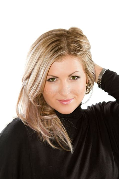 Fille Russe Blonde Avec Le Long Cheveu Image Stock Image Du Attrayant Renivellement 23187427