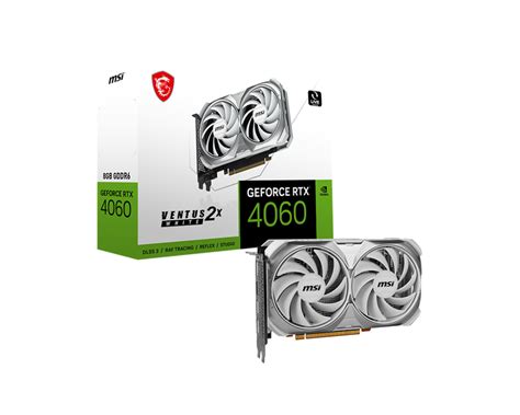 MSI GeForce RTX™ 4060 VENTUS 2X WHITE 8G