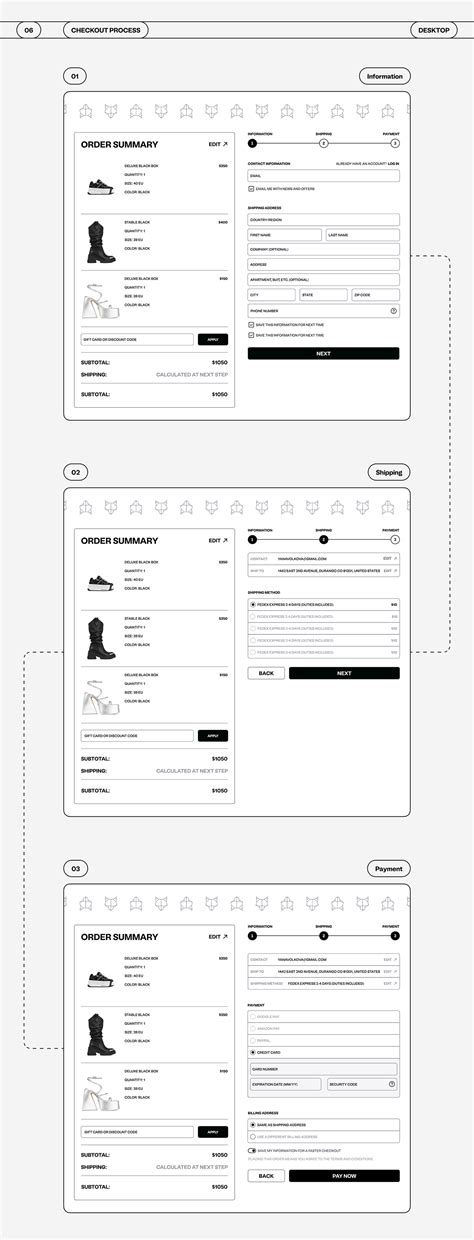 Naked Wolfe Ux Ui Redesign E Commerce Behance