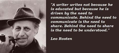 Leo Rosten Quotes Quotesgram