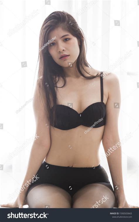Sexy Women Wearing Black Lingerie Doing Stock Photo Edit Now 1590503665 Shutterstock