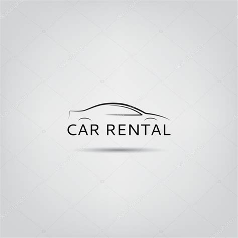 vector template  car rental logo stock vector  avgust