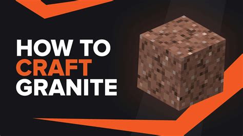 How To Make Granite In Minecraft