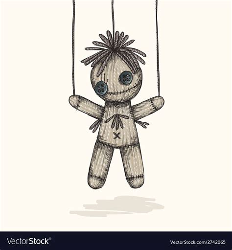 Creepy Voodoo Doll Drawing - DOLLFI