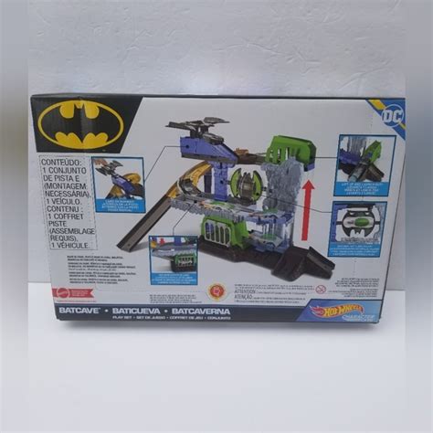 Hot Wheels Toys Hot Wheels Dc Batcave Playset With Batman Character Car New Poshmark