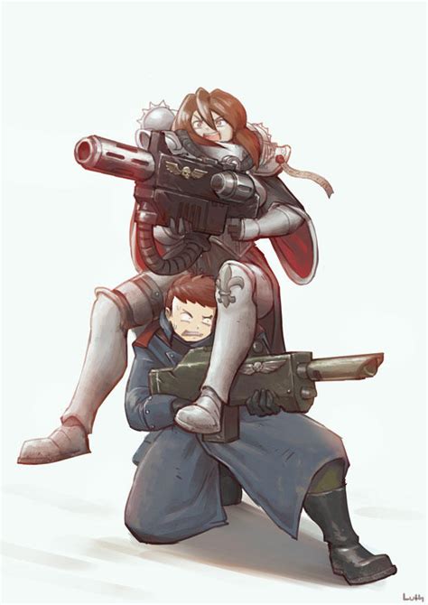 Commission A Sister Of Battle And A Guardsman By Lutherniel On Deviantart