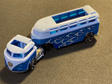 Hot Wheels Blue Vw Hauler T Custum Window Bus Acheter Sur Ricardo