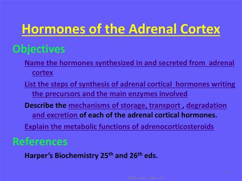 Hormones of The Adrenal gland