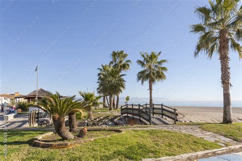 Mediterranean beach view in Torremolinos,Spain. Stock Photo | Adobe Stock