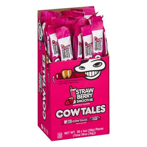 Cow Tales Strawberry Smoothie Grandpa Joes Candy Shop