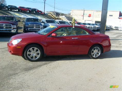 Inferno Red Crystal Pearl 2008 Chrysler Sebring Limited Hardtop